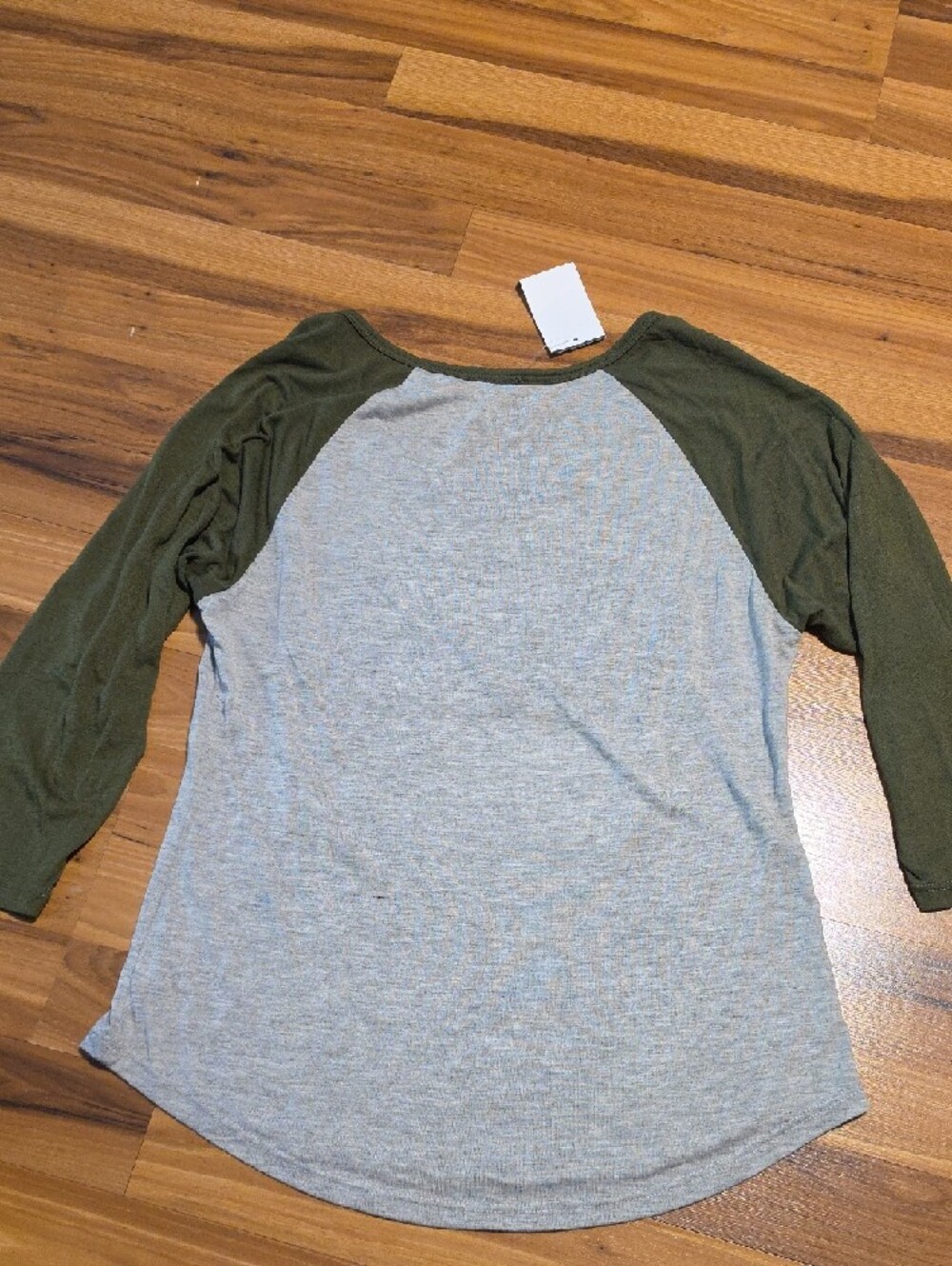 Grey & Green Pokemon Raglan Top - Picture 4 of 4